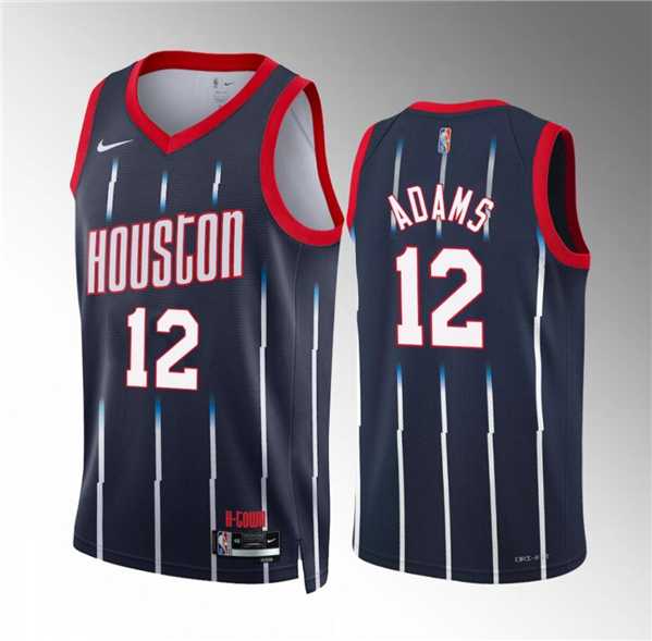 Men%27s Houston Rockets #12 Steven Adams Navy Classic Edition Stitched Jersey Dzhi->houston rockets->NBA Jersey